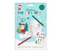 Christmas Fun Bag Surprise Kids Activity Pack with Stickers Pencils & Mystery Gift