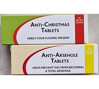 Christmas Fun Secret Santa Party Humbug Joke Prank Medication Pill box with a Arsehole thrown in