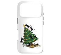 Christmas Funny Black Cats Xmas Tree Chaos Holiday Cat Lover Case for iPhone 17 Pro