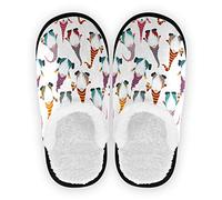 Christmas Funny Gnomes Home Slippers Non Slip Cotton Slippers Comfy Spa Slippers Home Bedroom Hotel Travel M for Men Women, Christmas Funny Gnomes, Medium