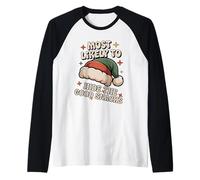 Christmas Funny Most Likely to Hide Good Snacks Raglan Baseball Tee