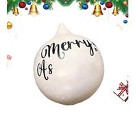 Christmas Funny Offensive Bauble, Rude Christmas Tree Baubles, Funny Prank Ball Christmas Tree Ornament, Rude Dirty Offensive Lettering Decoration For Sparking Laughter