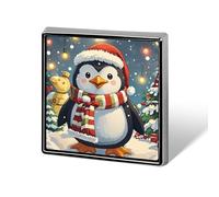 Christmas Funny Penguin Button Pin Classic Cute Heart Shape Brooch Exquisite Fashionable Badge Elegant Lapel Pin Personalized Pins Button for Clothing Backpack Hat Jackets Decorate