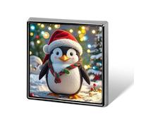 Christmas Funny Penguin Button Pin Funny Cute Brooch Pins Personalized Square Lapel Pin Badges Alloy Pinback Button Badge Novelty Backpack Pins for Jackets Hat Bags Chrismas Birthday Gift
