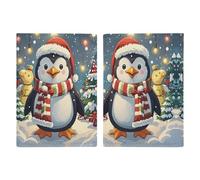 Christmas Funny Penguin Passport Holder Personalized Passport Wallet for Women Men Travel Document Organizer Holder