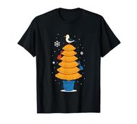 Christmas Funny Seagull Cornish Pasty Holiday Graphic T-Shirt