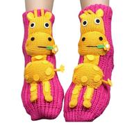 Christmas Fuzzy Socks for Women Girls Gifts Cute Fun Cozy Fluffy Winter Warm Slipper Xmas Holiday Socks Men Cotton Crew Family Friends Adults Coworkers Stocking Stuffer