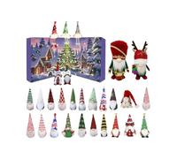Christmas G Nome Ad Vent C Alendar, Christmas Countdown Display, Tabletop Ornament Calendar, with Whimsical Gnome Design, Festive Countdown Fun, Multicolor, for Kids, Youth, Family, Collection