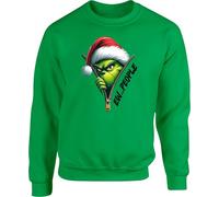 Christmas G_rinch Jumper, Cute G_rinchmas Christmas Sweatshirt, Vintage Christmas Party Top, Christmas Family Top, Unisex Adults Kids Top(3XL, Kelly Green)