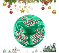 Christmas Game Dice for Party Santa Swap Gift Exchange Dice for Women Men Adults Funny Gag Gift White Elephant Gifts Christmas Exchange Dices Games Stocking Stuffers for Friends Secret Santa Gift