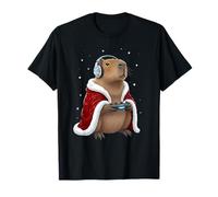 Christmas Gamer Capybara Gaming Magic T-Shirt