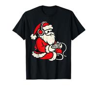 Christmas Gamer Santa Xmas Gaming Men Boys Kids Teens Funny T-Shirt