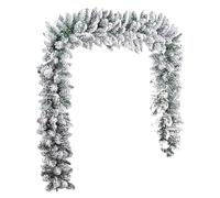 Christmas Garland 106inch Artificial Snow Flocked Christmas Decorations Garland Realistic DIY-Friendly Flexible PVC Garland for Mantel, Front Door, Window