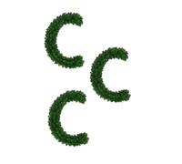 Christmas Garland 9ft (2.7m x 25cm) - Pine Plain Green Artificial Flexible | Non-Lit Xmas | Indoor/Outdoor Decoration for Stairs, Mantelpiece, Front Door & Windows | Holiday Home Décor (PACK of 3)