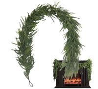Christmas Garland, Artificial Holiday Wreath, Festive Reusable Decoration for Party, Wedding, Holidays, Christmas Door, Mantel, Table, Kitchen, Porch, Outdoor, and Winter Seasonal Celebrations