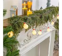 Christmas Garland, Artificial Pine Cypress Vines Faux Christmas Evergreen Garland, Faux Cedar Garland, Christmas Feel Material Leaf Vine 180cm/270cm Tabletop Staircase Hanging Ornament (180CM)