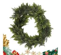 Christmas Garland - Cedar Artificial Decorations,Real Touch Artificial Pine Cypress Vines,for Porch Fireplace Home Party Mantel Stairs Welcome