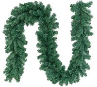 Christmas Garland, Christmas Decorations, Soft Greenery Ivy Non-Lit Artificial Garland for Outdoor or Indoor, Premium Green Garland Decor for Christmas, Holiday, Home Garden, Wedding, Party