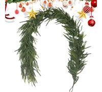 Christmas Garland Decoration For Fireplace Stair Table Door, Artificial Pine Garland 150cm, Christmas Fake Porch Ornament For Winter Fireplace Table Door Indoor Outdoor