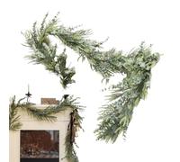 Christmas Garland for Mantel Mantel Artificial Wreath Green | Artificial Christmas Tree Garland Party Decorations for Entrance, Window, Stairs, Porch, Fireplace Mantel