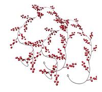 Christmas Garland for Mantle - 200cm Artificial Red Berry Vine Artificial Winter Wreath Christmas Decoration | for Home, Living Room, Mantle, Window, Garden, Yard, Party, Farmhouse, s