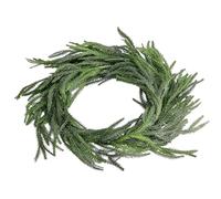 Christmas Garland for the Mantle | 180 cm Decorative Artificial Green Plants Pine Wreath - Artificial Pine Green Garland - For Mantle Fireplace Front Door Patio Entrance Living Room Tree Stairs