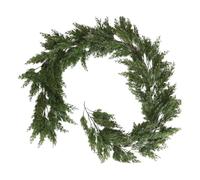 Christmas Garland Lifelike | Real Touch Winter Pine Garland - 6.23 Ft Decor Faux Wreath for Wall Table Gathering Mantle Holiday Winter Indoor Activities Outdoor