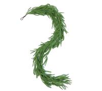 Christmas Garland Norfolk Pine, Real Touch Christmas Garland, Realistic Artificial Cedar Afloral Garland Garland For Holiday Party Fireplace, Home Decor (Green, 150cm)
