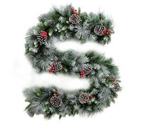 Christmas Garland - Outdoor Christmas Garland | Realistic Christmas Garland | Artificial Door Wreath 6.5ft Pine Christmas Wreath | Christmas Garland Decorations | Garlands De N