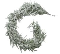 Christmas Garland Real Touch Norfolk Pine Garland 5.9ft White Snow Cedar Artificial Realistic for Mantle Fireplace Christmas Decorations