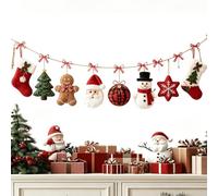 Christmas Garland - Soft Foldable Fabric Reindeer Winter Decoration