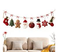 Christmas Garland Warm Soft Foldable Winter Ornament