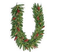 SHATCHI Pre Lit Garland, Green, 2 Meter