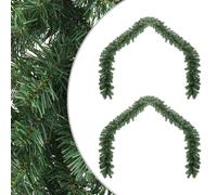 Vidaxl Christmas Garland 2 Pcs Green 20 M Pvc