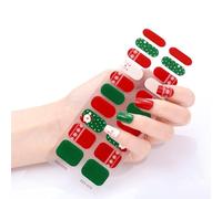 Christmas Gel Nail Stickers, Christmas Full Wraps Nail Stickers, -Adhesive Nail Arts Decals, Christmas Nail Wraps Sticker for Women Girls