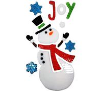 Christmas Gel Window Sticker - Christmas Gel Clings Decoration (Snowman (22005))