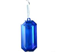 Christmas Gem Pendant, Square Gemstone Ornaments for Adorning Christmas Trees, Wreaths, and Other Seasonal Displays(Azure)