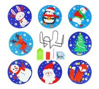 Christmas Gemstone Art Coasters,Christmas Gemstone Painting Coasters,Christmas Gemstone Art Painting Coaster Kit with Holder | Carpet