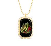 Christmas German Pickle Custom Photo Necklace Personalized Picture Pendant Memory Jewelry for Women