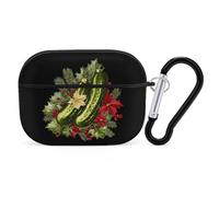 Christmas German Pickle Cute Case Compatible with AirPods Pro Protective Cover with Keychain