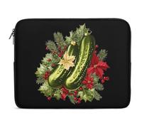 Christmas German Pickle Cute Laptop Sleeve Case Briefcase Protective Carrying Cover for 10 12 13 15 17 Inches