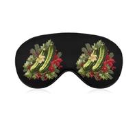 Christmas German Pickle Funny Eye Mask for Sleep with Adjustable Strap Blocks Light Eye Shade Cover