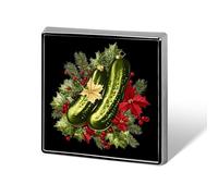 Christmas German Pickle Funny Lapel Tie Pin Buttons Brooch Badge Pin Clothes Hat Accessories for Men Women