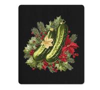 Christmas German Pickle Gaming Mousepad Anti-Slip Rubber Base