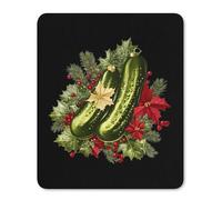 Christmas German Pickle Gaming Mousepad Anti-Slip Rubber Base