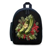 Christmas German Pickle Travel Backpack Casual Daypack Shoulder Bag with Adjustable Straps for Hiking