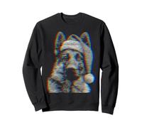 Christmas German Shepherd Music Festivals Ravers EDM Xmas Sweatshirt