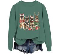 Christmas German Shepherd Sweatshirt, Christmas German Shepherd Hoodie, Merry Xmas Sweatshirt Green