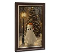 Christmas Ghost in Victorian Square Canvas Poster Wall Art Decor Print Picture Paintings for Living Room Bedroom Decoration 20" L X 30" W