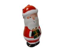 Christmas Giant Character Biscuit Tin - Festive Reusable Metal Tin Filled with Chocolate Chip Shortbread Biscuits - Assorted Designs Picked at Random (Pack of 1(Santa))